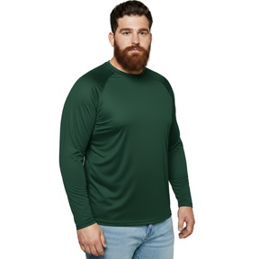 Camisa Plus Size Proteção Solar 50+ Verde Militar