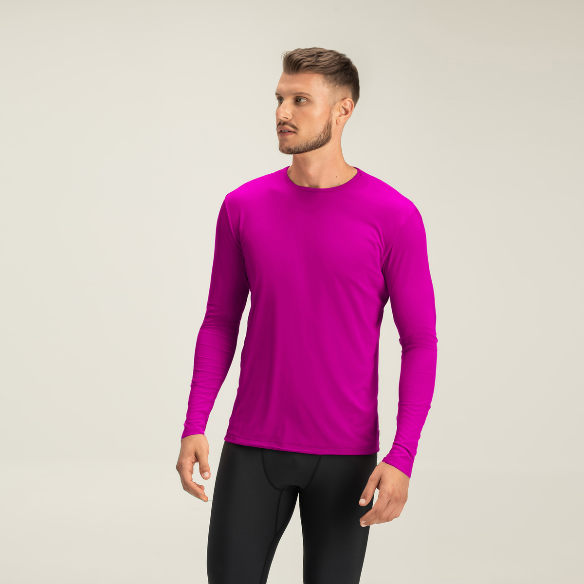 Camisa Térmica masculina Rosa - proteção solar UV 50+