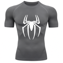Camiseta Curta Compressão Proteção UV Spider Man