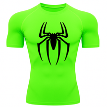 Camiseta Curta Compressão Proteção UV Spider Man