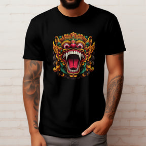 Camiseta Regular Unissex Tatto Barong Bali Rei Casual Algodão 30.1 BARONG - 02