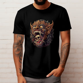 Camiseta Regular Unissex Tatto Barong Bali Rei Casual Algodão 30.1 BARONG - 03