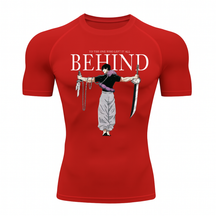 Camiseta Compressão Proteção Uv 50+ Segunda Pele Manga Curta Jujutsu Kaisen Toji Zenin Behind