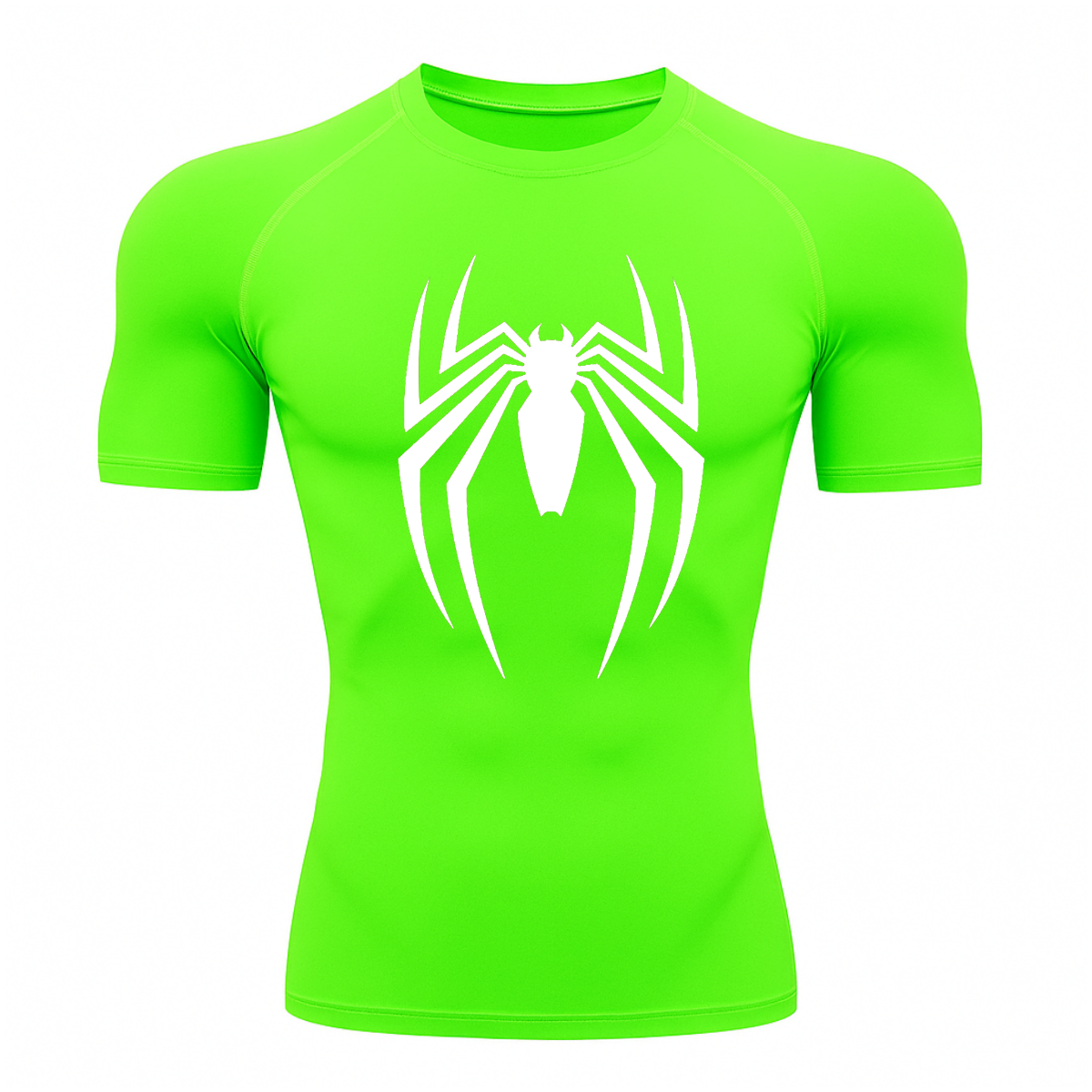Camiseta Curta Compressão Proteção UV Aranha Venom