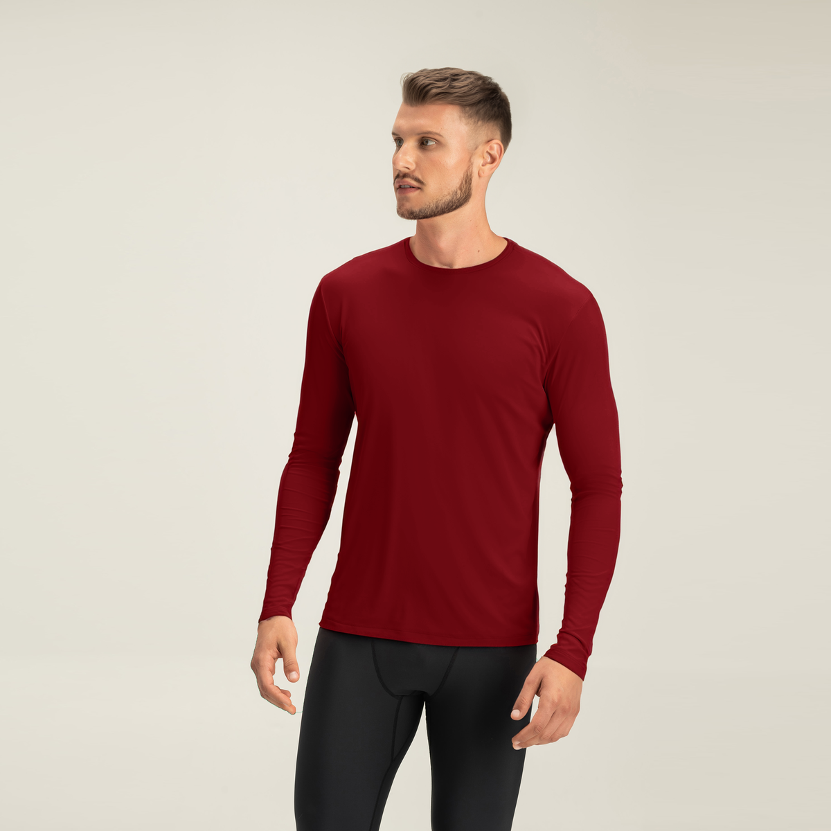 Camisa Térmica masculina Vinho Bordo - proteção solar UV 50+