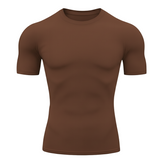 Camiseta Curta Marrom Uv 50+ DryFit