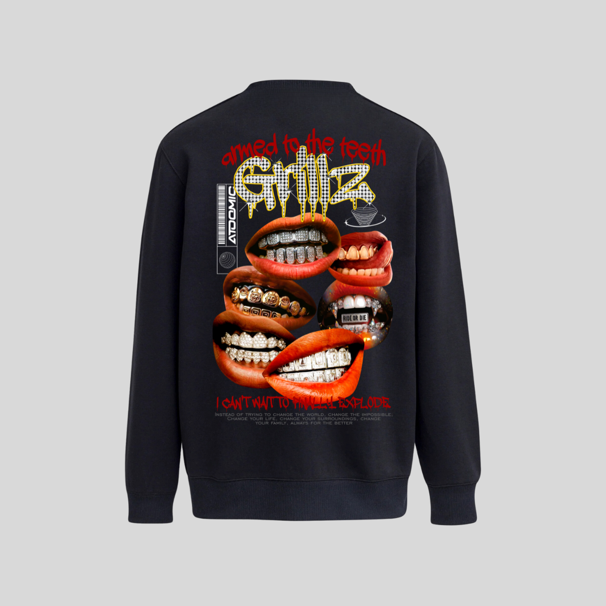 Atoomic 03 - Blusa Moletom Atoomic Boca Grillz