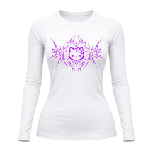 Camiseta Compressão Uv Manga Longa Cyber Tribal Black Heart Hello Kitty Rash Guard