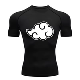 Camiseta Curta Compressão Proteção UV  Nuvem Akatsuki