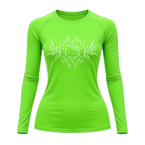 Camiseta Compressão Uv Manga Longa Cyber Tribal Black Heart Hello Kitty Rash Guard