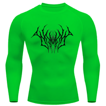 Camiseta Compressão Proteção Uv Estampada Na Frente Tecido Gelado Segunda Pele Manga Longa Cyber Tribal Draion