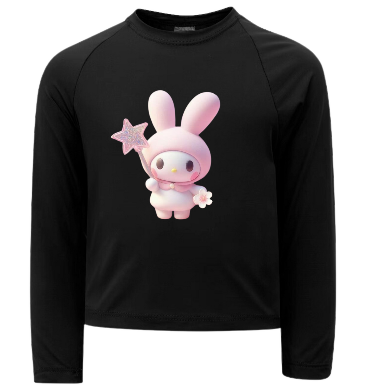 Camiseta My Melody Com Varinha De Condão Térmica Juvenil Infantil Proteção Solar Uv 50+ Estampada - 11