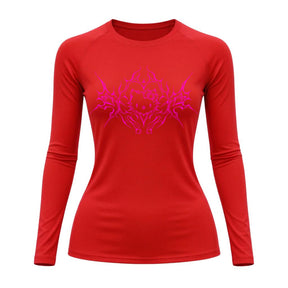 Camiseta Compressão Uv Manga Longa Cyber Tribal Black Heart Hello Kitty Rash Guard