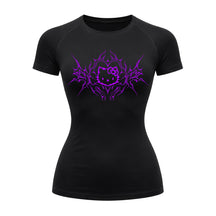 Camiseta Compressão Uv Manga Curta Cyber Tribal Black Heart Hello Kitty Rash Guard