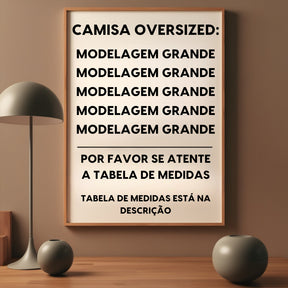 Camiseta Oversized Premium 20.1 Mithology Streetwear Camisa Unissex