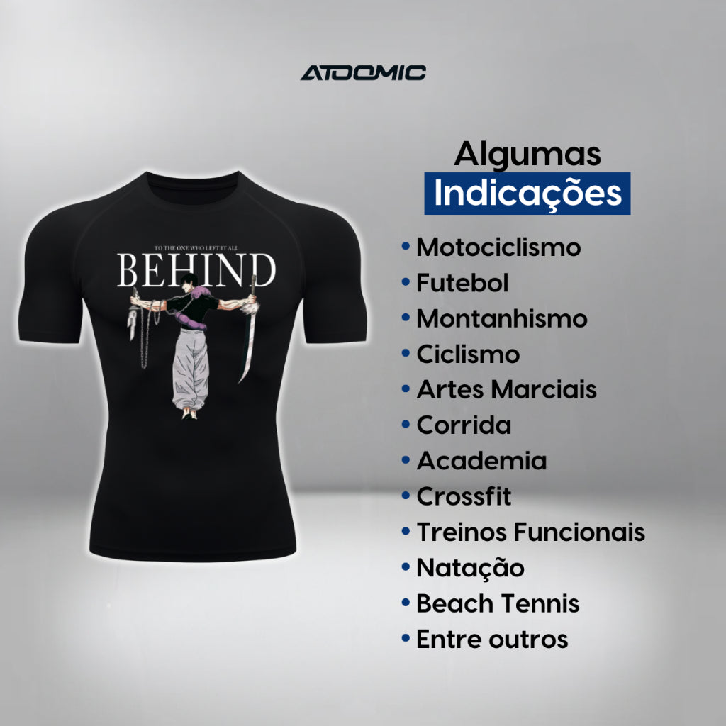 Camiseta Compressão Uv 50+ Manga Curta Cyber Tribal Dark Instinct Rash Guard