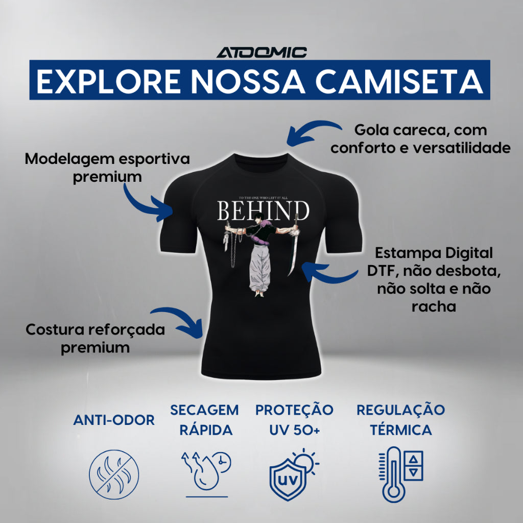 Camiseta Compressão Uv Manga Curta Cyber Tribal Night Reaper Oblivion Rash Guard