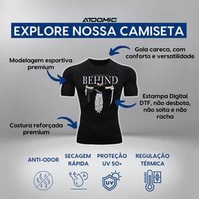 Camiseta Compressão Uv 50+ Manga Curta Cyber Tribal Dark Instinct Rash Guard