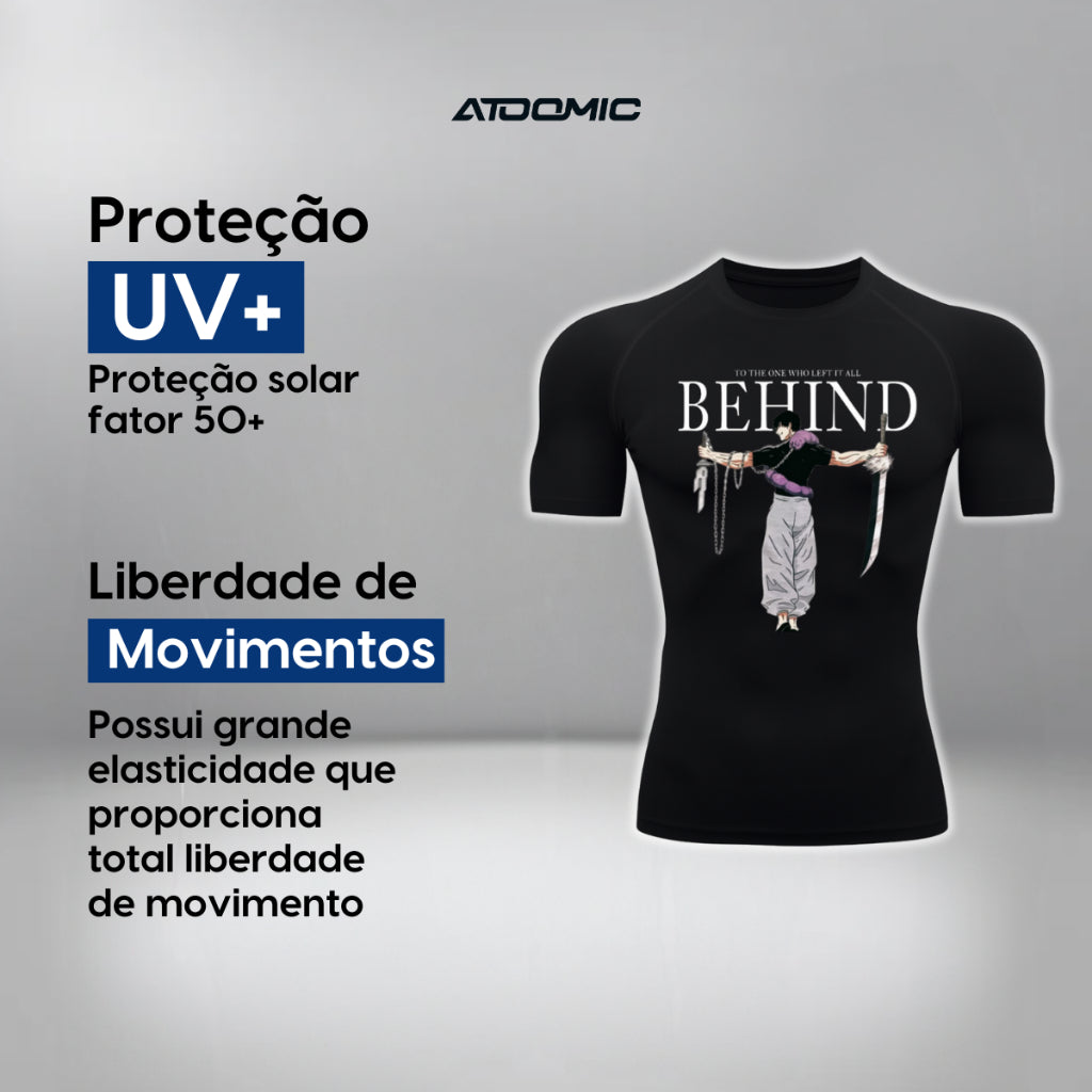 Camiseta Compressão Uv Manga Curta Cyber Tribal Night Reaper Oblivion Rash Guard