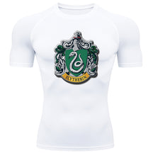 Camiseta Compressão Manga Curta Proteção UV Harry Potter Rash Guard