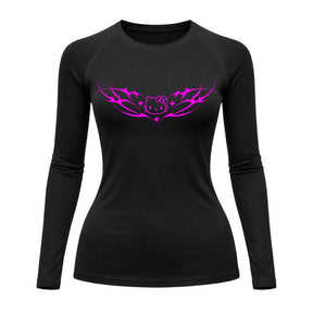 Camiseta Compressão Uv Manga Longa Cyber Tribal Angel Hello Kitty Rash Guard