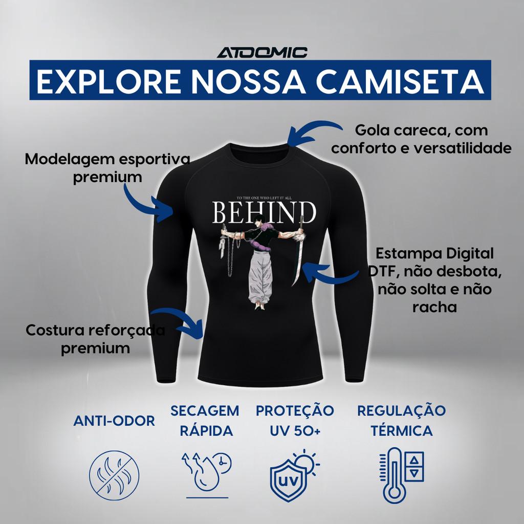 Camiseta Compressão Uv Manga Longa Cyber Tribal Black Heart Hello Kitty Rash Guard