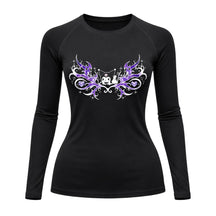 Camiseta Compressão Uv Manga Longa Cyber Tribal Kuromi Hello Kitty Rash Guard