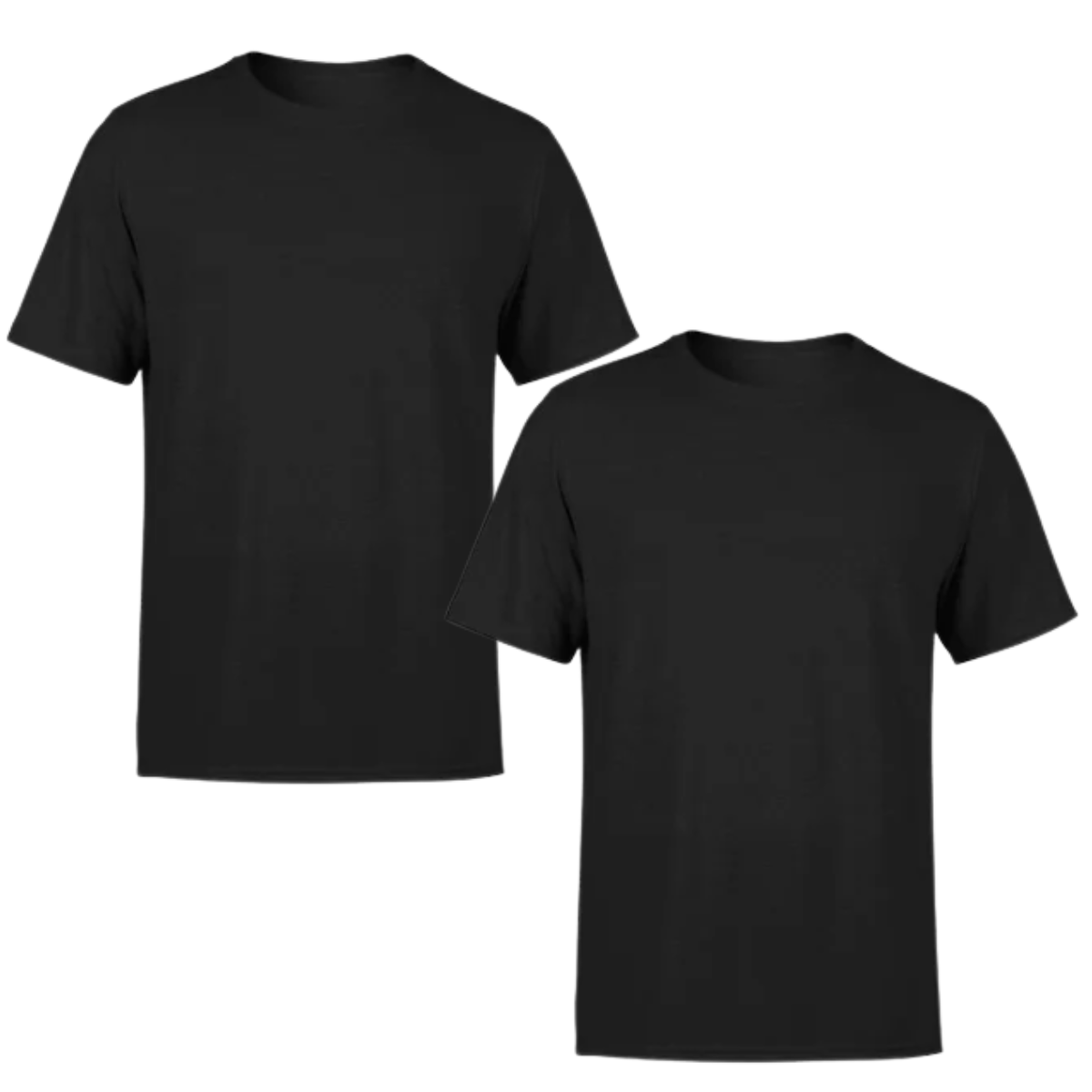 Kit 2 Camiseta Básica - Preto