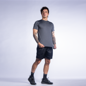 Camisa Curta Uv 50+ DryFit - Cinza