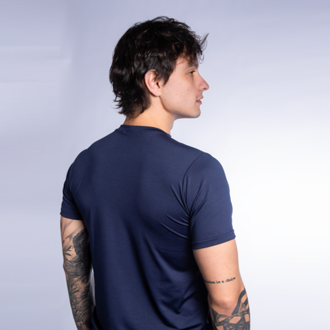 Camisa Curta Uv 50+ DryFit - Azul Marinho