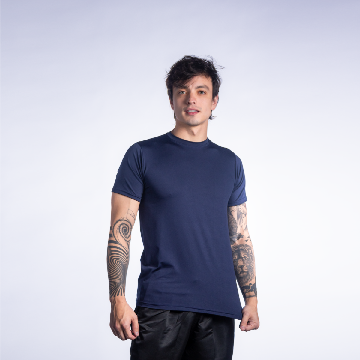 Camisa Curta Uv 50+ DryFit - Azul Marinho