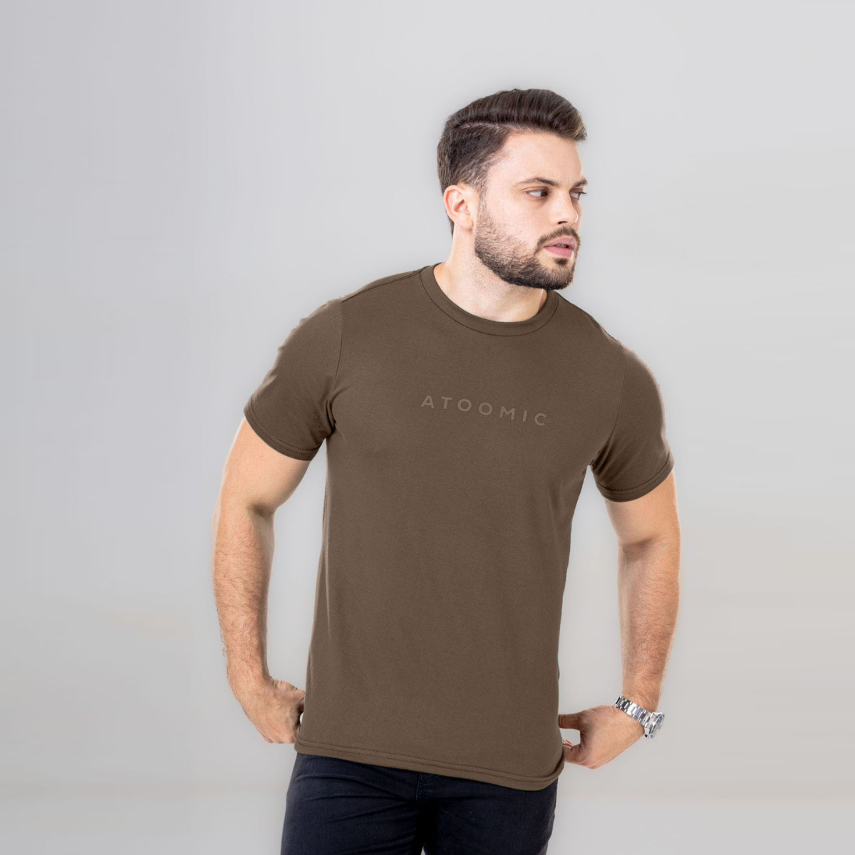 Camiseta Básica Estampa Atoomic - Todas As Cores