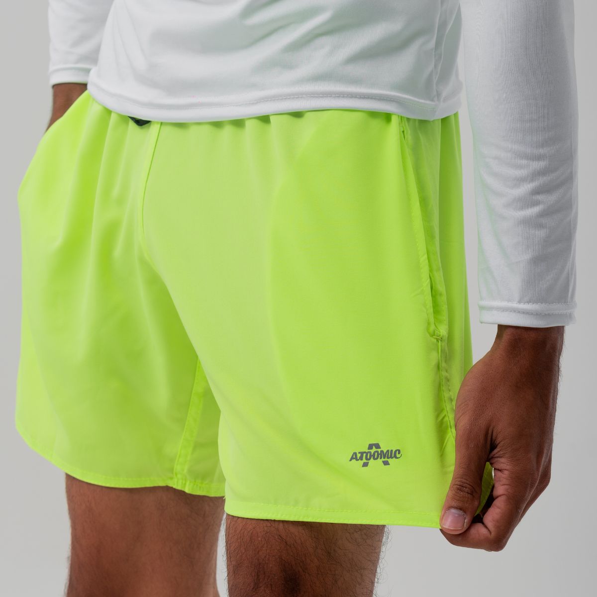 Bermuda Shorts Elastano Premium Mauricinho Treino - Verde Neon
