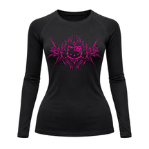 Camiseta Compressão Uv Manga Longa Cyber Tribal Black Heart Hello Kitty Rash Guard