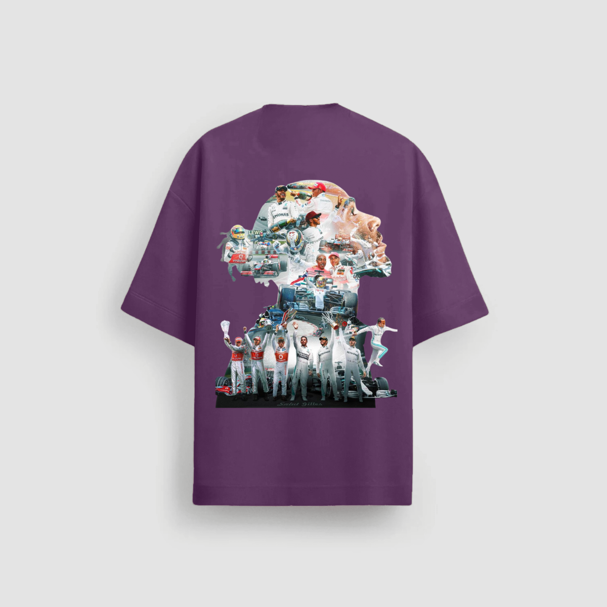 Camiseta Oversized Lewis Hamilton Premium Tecido 20.1 - Formula 1 - 13