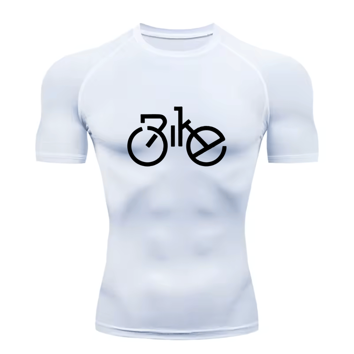 Camiseta Curta Compressão Proteção UV Bike Run Runner