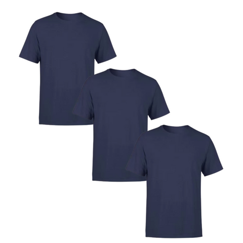 Kit 3 Camiseta Básica - Todas as Cores