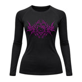 Camiseta Compressão Uv Manga Longa Cyber Tribal Black Heart Hello Kitty Rash Guard