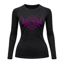 Camiseta Compressão Uv Manga Longa Cyber Tribal Black Heart Hello Kitty Rash Guard