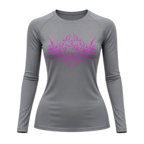 Camiseta Compressão Uv Manga Longa Cyber Tribal Black Heart Hello Kitty Rash Guard