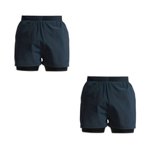 Kit 2 Bermuda 2 em 1 Com Short Interno Térmico Masculino