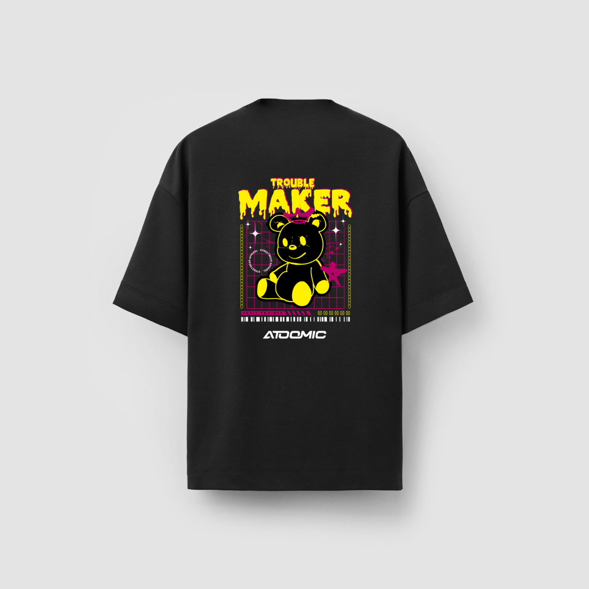 BEAR 13 - Camisa Masculina Oversized Premium 20.1 Trouble Maker