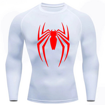 Camisa Compressão Proteção Uv 50+ Estampada Tecido Gelado Segunda Pele Manga Longa Aranha Venom