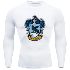Camiseta Compressão Manga Longa Proteção UV Harry Potter Rash Guard