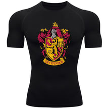 Camiseta Compressão Manga Curta Proteção UV Harry Potter Rash Guard