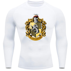 Camiseta Compressão Manga Longa Proteção UV Harry Potter Rash Guard