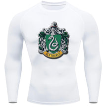 Camiseta Compressão Manga Longa Proteção UV Harry Potter Rash Guard