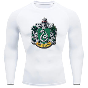 Camiseta Compressão Manga Longa Proteção UV Harry Potter Rash Guard