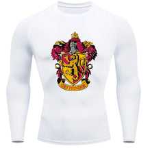 Camiseta Compressão Manga Longa Proteção UV Harry Potter Rash Guard