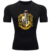 Camiseta Compressão Manga Curta Proteção UV Harry Potter Rash Guard